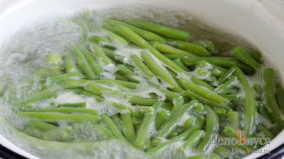 гарнир из стручковой фасоли