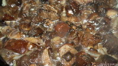 картофель с грибами на кокосовом масле