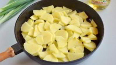 картофель с луком