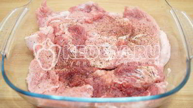 картофель с мясом в духовке