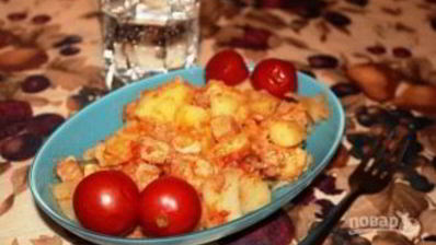 картофель с мясом