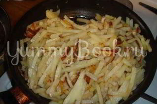 Картофель жареный с помидорами