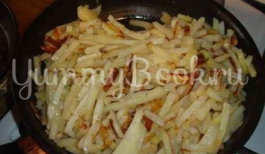 Рецепт картофеля жареного с помидорами