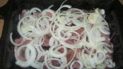 картошка с мясом и сыром в духовке