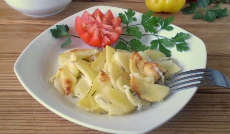 Рецепт картошки в кефире в духовке