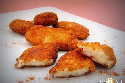 Крокеты с сыром и ветчиной