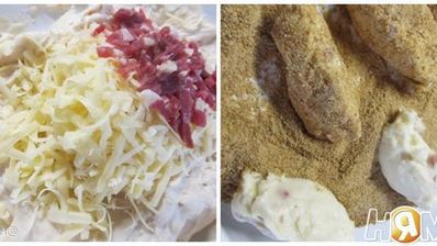 крокеты с сыром и ветчиной