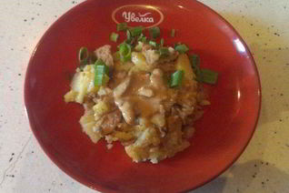 Молодой картофель со свининой