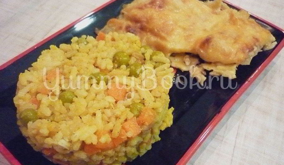 Рецепт нежного риса с простыми овощами