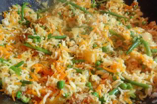 Пан-азиатский вегетарианский жареный рис