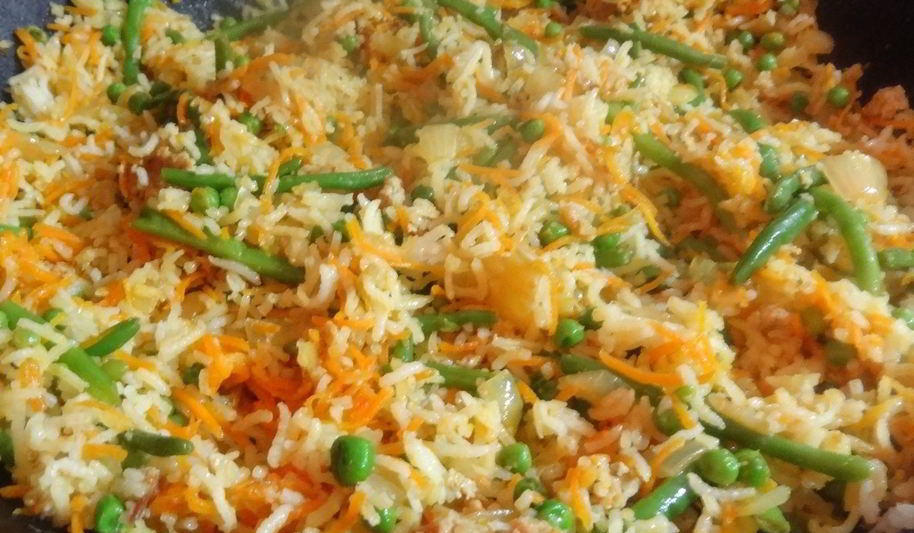 Рецепт пана-азиатского вегетарианского жареного рис