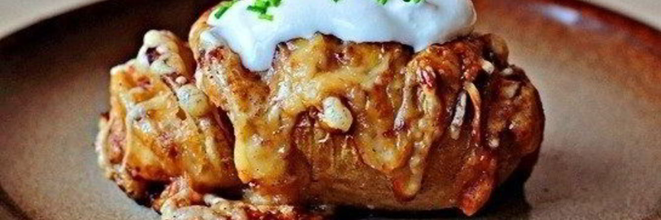Печеный картофель с сыром
