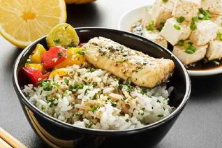 Пряный рис с рыбой