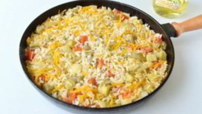 рис с баклажанами и сладким перцем