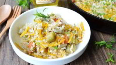 рис с баклажанами и сладким перцем