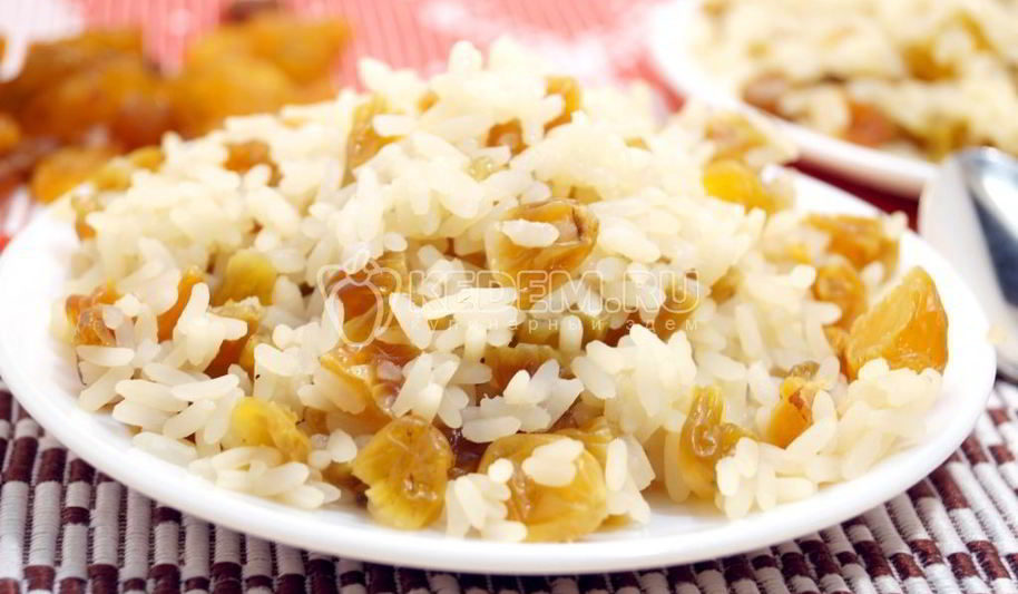 Рецепт риса с изюмом