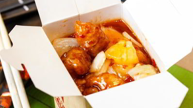 рис с курицей и ананасом