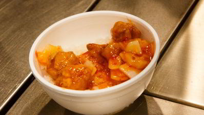 рис с курицей и ананасом