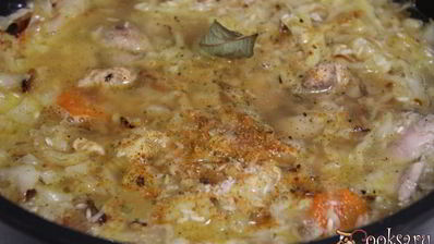 рис с курицей и овощами