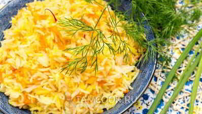 рис с овощами и шафраном