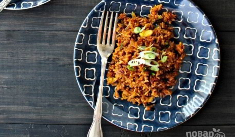 Рецепт жареного риса с соевым соусом