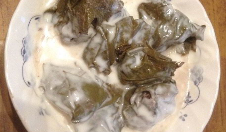 Рецепт долмы с соусом на основе кефира