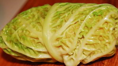 голубцы из савойской капусты с фаршем из семги