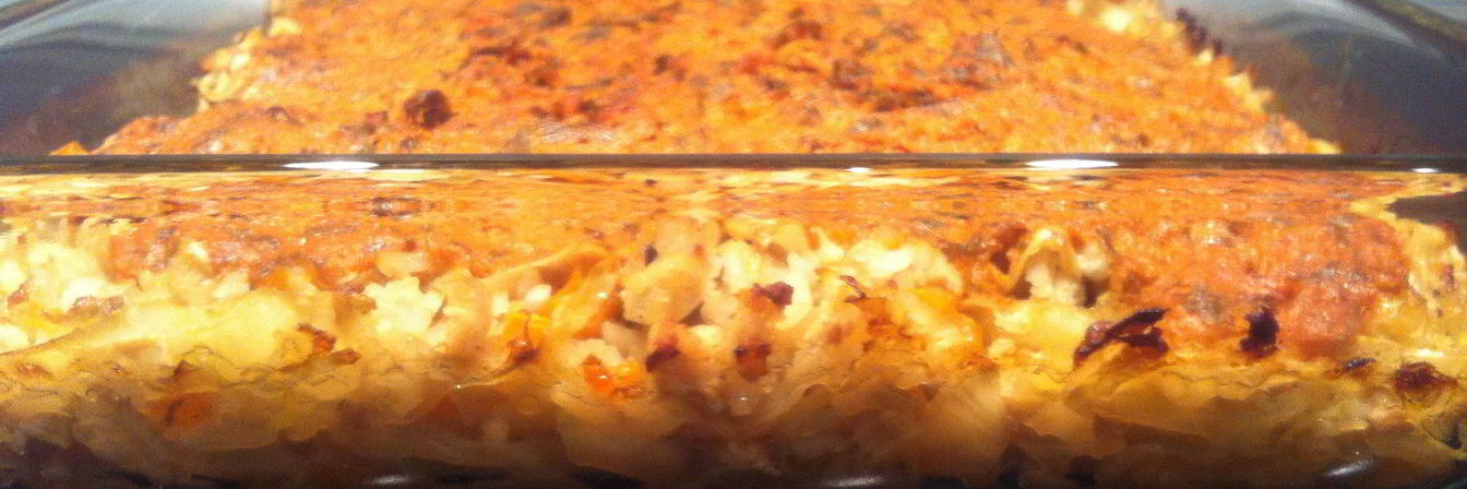 Ленивые голубцы с томатным соусом