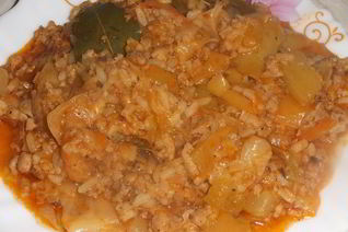 Перцы с кабачком Ленивые голубцы