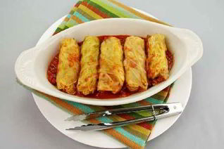 Пикантные голубцы из савойской капусты с чесноком