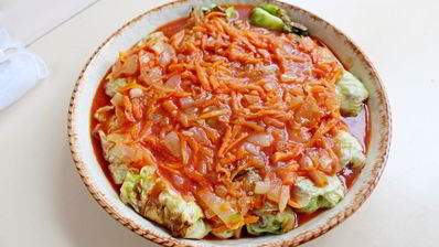 постные голубцы с рисом и грибами