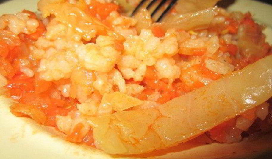 Рецепт постных ленивых голубцов