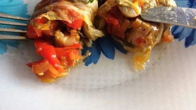 постные овощные голубцы