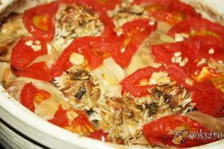 Запеченные с помидорами и топленым сливочным маслом голубцы