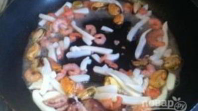 гречневая лапша с морепродуктами