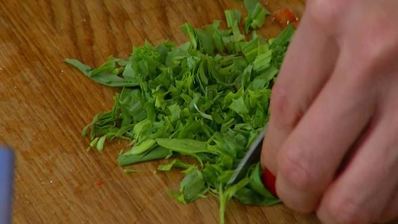 грибы по-тоскански с красным перцем и оливками