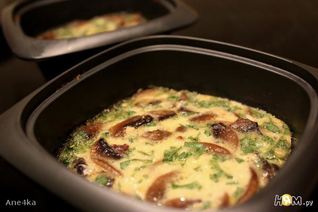 Грибы в сливочной заливке