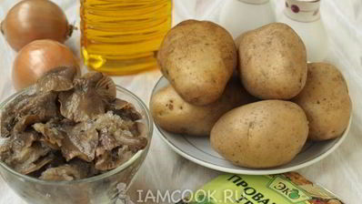 лисички с картошкой в духовке