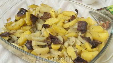 лисички с картошкой в духовке