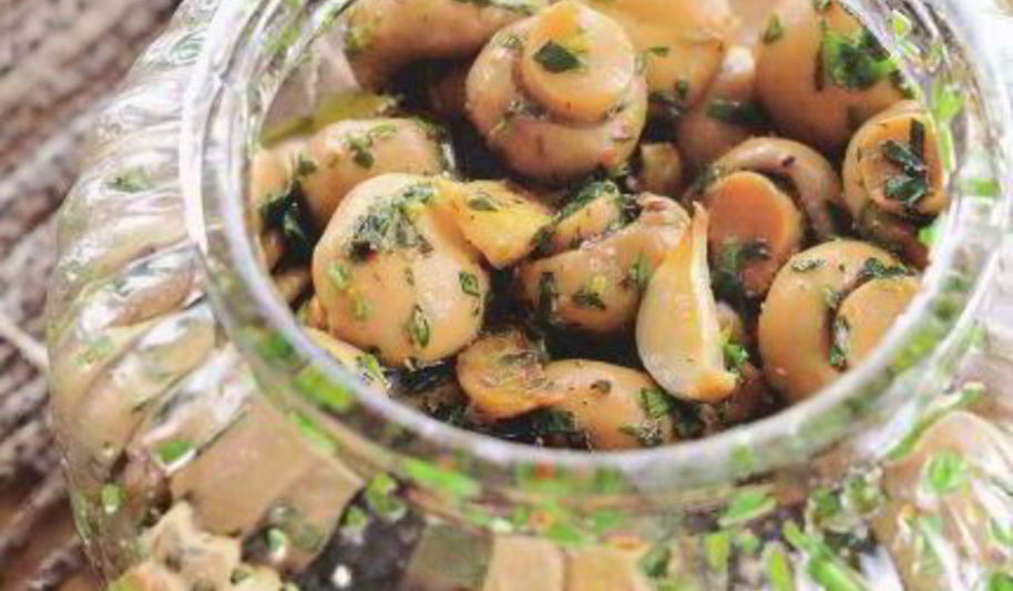 Рецепт пряных шампиньонов под водочку