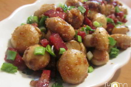 Шампиньоны с чесноком