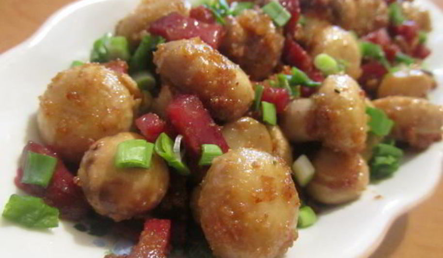 Рецепт шампиньонов с чесноком