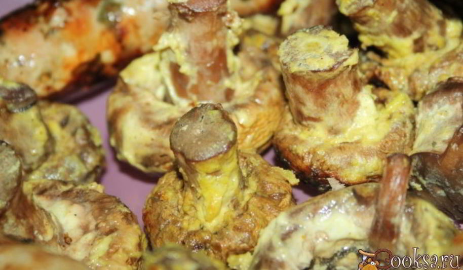 Рецепт шампиньонов в сметане с карри