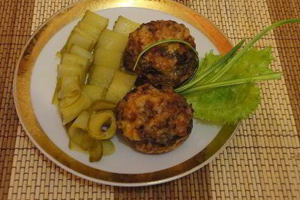 Шампиньоны, запеченные с сыром