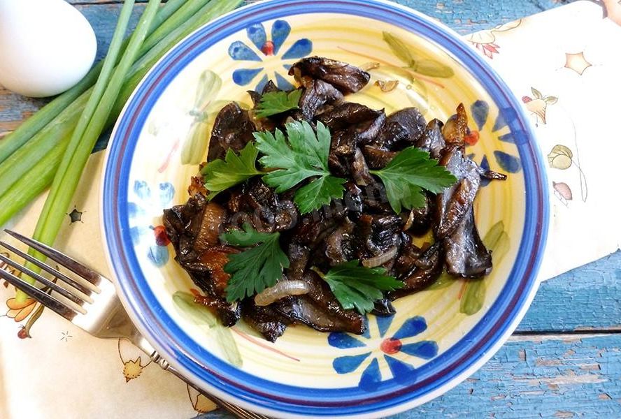 Жареные подберезовики