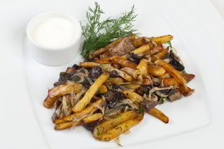 Жареные подосиновики