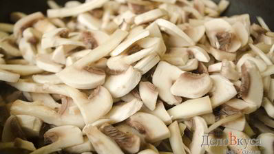 жареные шампиньоны со сметаной