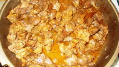 гуляш из барашка под апельсиновым соусом