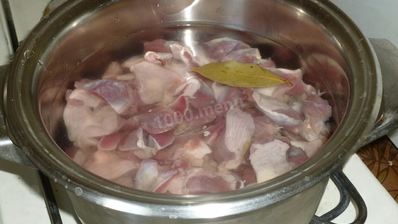 гуляш из куриных желудков