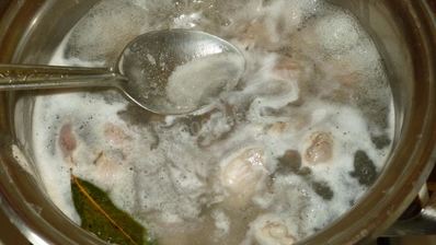 гуляш из куриных желудков